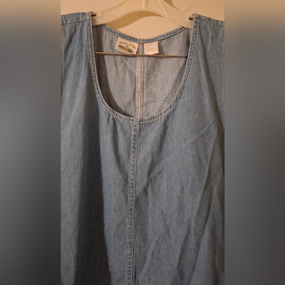 Pearl river clothing co. Vintage denim overall dress size large - Picture 4 of 5